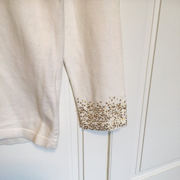 Holt Renfrew Cashmere Embellished Cardigan - Picture 3 of 7